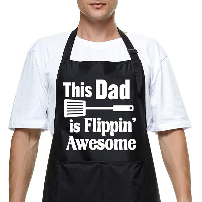 Aprons For Dad Arrive Before Christmas 2022 GoodDogHousehold Funny BBQ Apron For Men Dad Papa, This Dad Is Flippin